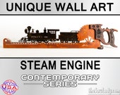 Steam Engine Train - Metal Saw Wall Art Gift for Train Lovers - Made to Order for Train Lovers!