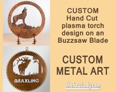 CUSTOM design Buzzsaw Blade just for you! Metal Art | Wall Decor | Garden Art | Recycled Art | Repurposed  - Made to Order