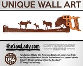 Donkeys in the field - Metal Saw Wall Art Gift for Farmers and Ranchers - Made to Order