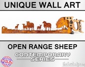 Sheep in the field - Metal Saw Wall Art Gift for Farmers and Ranchers - Made to Order for sheep ranchers