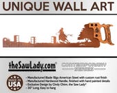 Barrel Racing - Metal Saw Wall Art Gift for Horse and Rodeo Lovers, Rustic - Made to Order for horse riders!