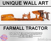 Farmall Tractor - Metal Saw Wall Art Gift for Nature Art Lovers - Made to Order