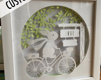 Shadowbox: Bunny on a Bike