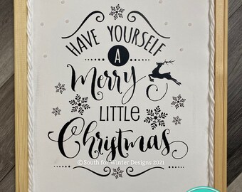 Merry Little Christmas Custom Sign