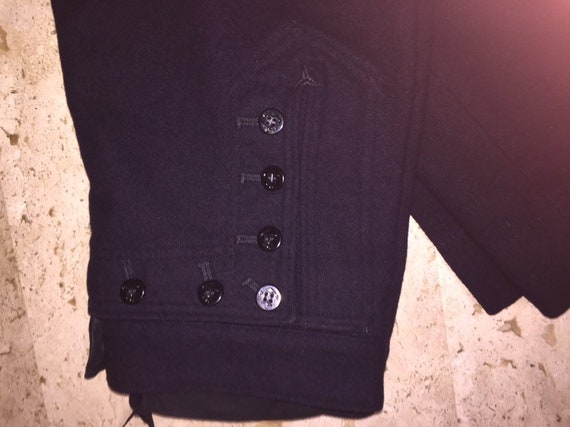 Classic Black Wool Sailor Trousers