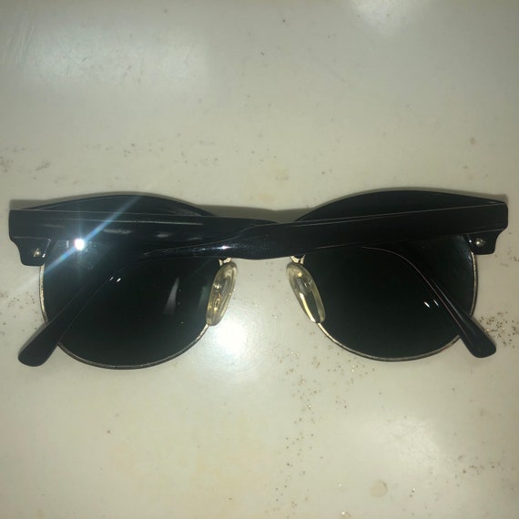 Budweiser Sunglasses Black and Gold Clubmaster St… - image 4