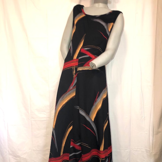 Two Piece Maxi Dress and Jacket Silky Polyester A… - image 3