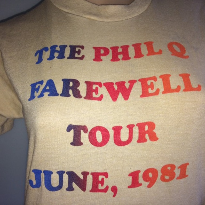 Phil Q Farewell Tour June 1981 A and M Records