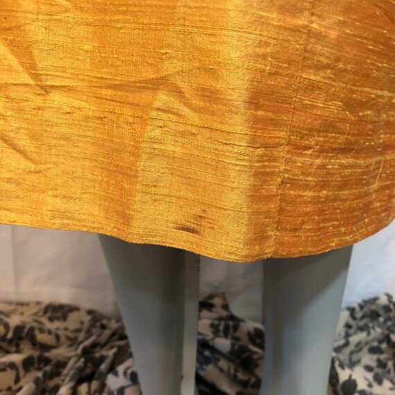 Mr. Blackwell Raw Silk Sunflower Yellow Skirt XS … - image 9