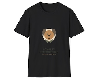 Veteran Dog Crew Loyalty Never Retires T-Shirt