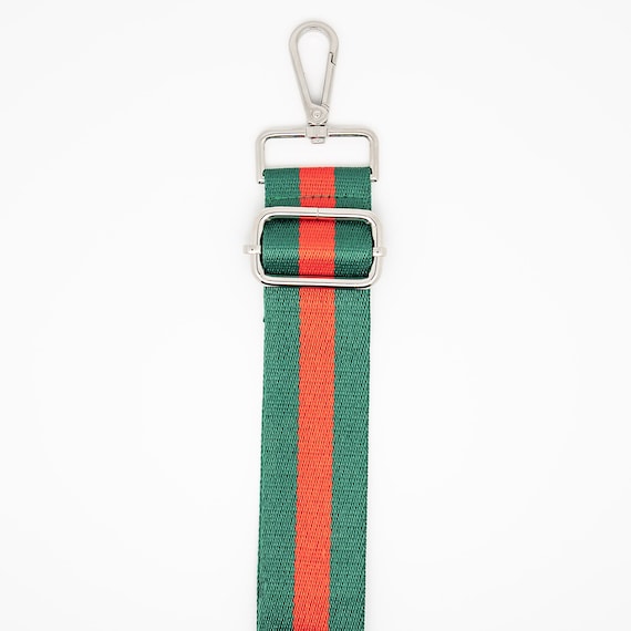 Red + Green Stripe (gold Hardware) Adjustable and  display picture 1