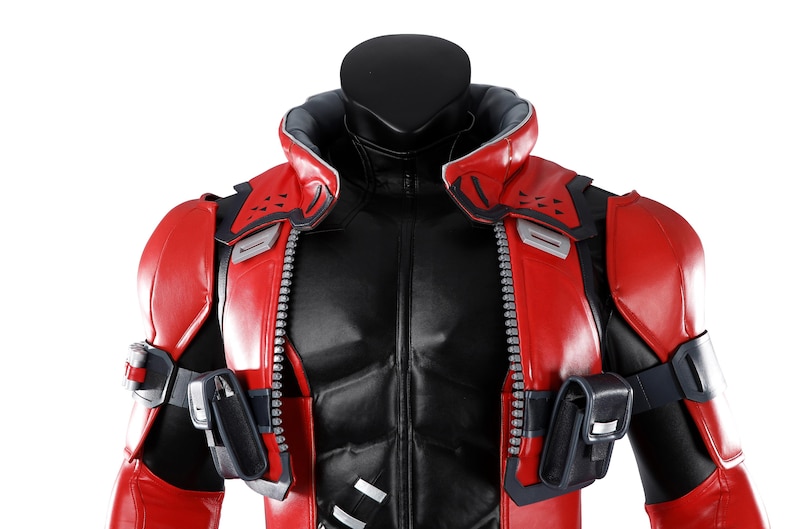 Deluxe Deadpool Cosplay from Marvel Rivals, Premium Gaming Bodysuit Men, Custom Size Comic Con Outfit, Superhero Tactical Suit immagine 5