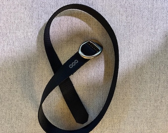 Patagonia Tech Web Belt Black Nylon Bottle Opener Buckle One Size