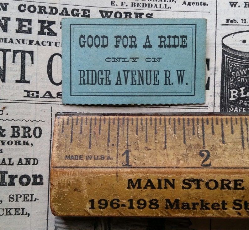 Antique 1940's Railroad Train Ride Tickets 5 Ridge Etsy