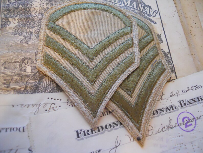 Antique United States War Military Uniform Patches