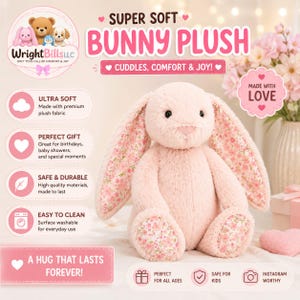 Blush Blossom Jellycat - Etsy
