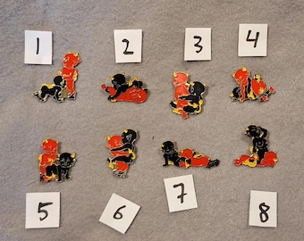 Devil naughty pins. One full set of 8 different pins