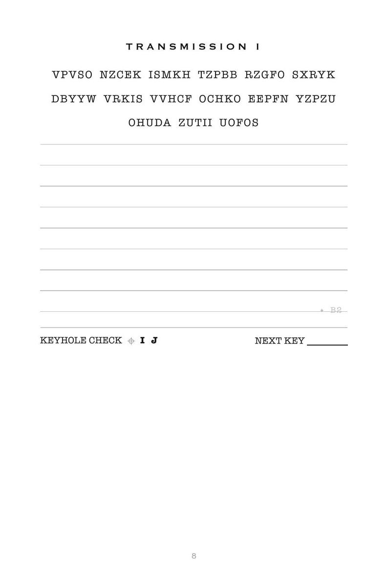Chiffre Hunt Puzzle PDF - The Tide-House - Druckbares Codeknacker Escape Room Spiel - Spionage Mystery für Erwachsene - Dekodierung der Feldpost Bild 3