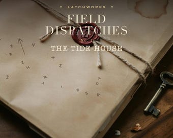 Cipher Hunt Puzzle PDF - The Tide-House - Printable Codebreaking Escape Room Game - Spy Mystery for Adults - Decode the Field Dispatch