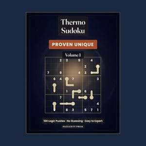 Thermo Sudoku-pussel | 100 logiska utmaningar, lätta att bemästra (digital nedladdning) bild 1