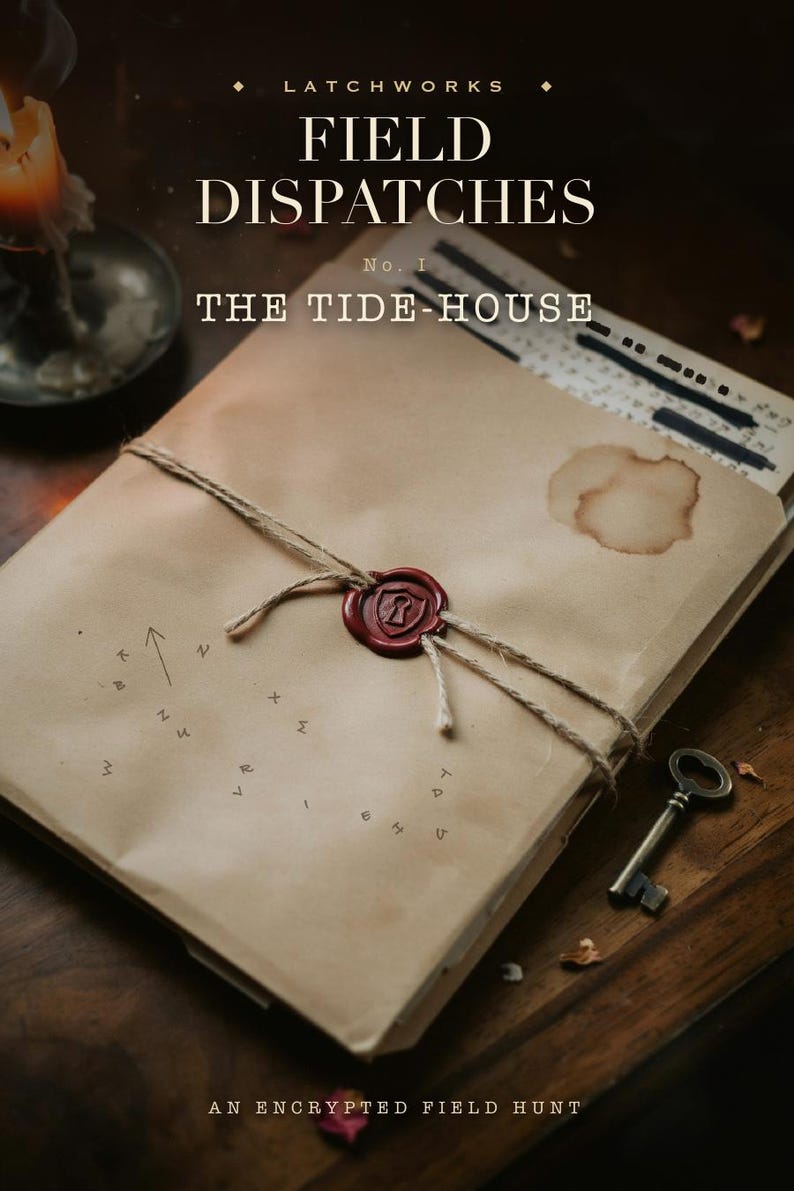 Chiffre Hunt Puzzle PDF - The Tide-House - Druckbares Codeknacker Escape Room Spiel - Spionage Mystery für Erwachsene - Dekodierung der Feldpost Bild 2