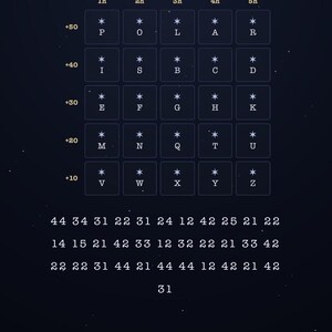 Casse-tête Chasse aux chiffres PDF - L'observatoire - Jeu de décryptage visuel Star-Cipher - Salle d'évasion d'astronomie à imprimer - Décodez le ciel nocturne image 3