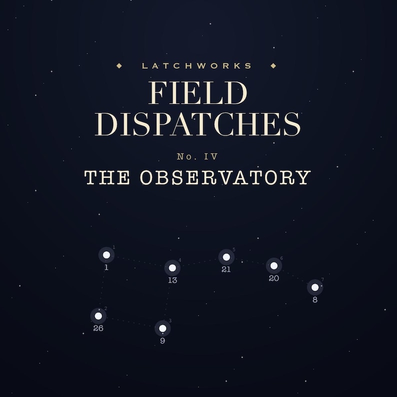 Casse-tête Chasse aux chiffres PDF - L'observatoire - Jeu de décryptage visuel Star-Cipher - Salle d'évasion d'astronomie à imprimer - Décodez le ciel nocturne image 1