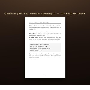 The Keyholders Vol I: Encrypted Cipher Hunt Puzzle Book for Adults (Digital Download) image 4