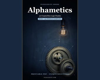 Alphametic Puzzles PDF | 30 Cryptarithm Brain Teasers (Digital Download)