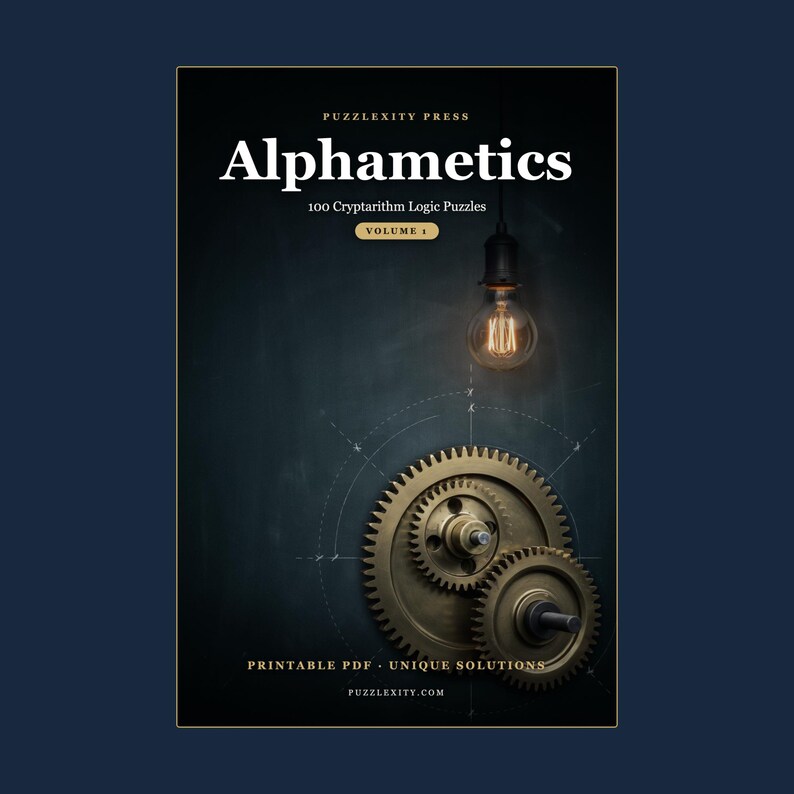 Rompecabezas alfabéticos imprimibles en PDF / 100 acertijos de lógica criptográfica (descarga instantánea) imagen 1