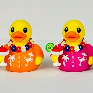 Tropical Cruise Duck | Cruise Ducks | Hawaiian Shirt, Lei & Tropical Drink Collectible | Cruise Gift image 3