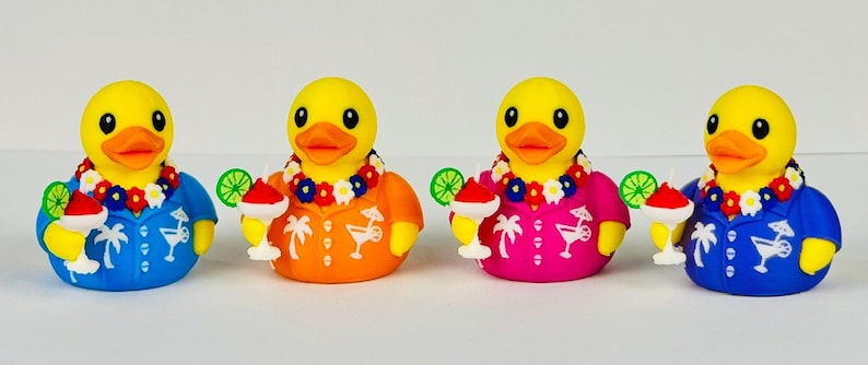 Tropical Cruise Duck | Cruise Ducks | Hawaiian Shirt, Lei & Tropical Drink Collectible | Cruise Gift image 3