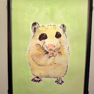 STARTING OUT SALE: Watercolor Pet Portraits - Adorable Beady and Sparkly Eyed Animal Paintings