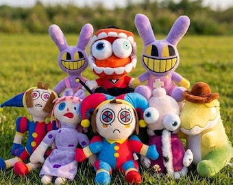 The Digital Circus Plush Toys | Pomni, Kinger, Jax, Zooble, Ragatha Stuffed Figures