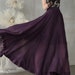 VCL reviewed maxi skirt, linen skirt, silk skirt, purple skirt, wedding skirt, flared skirt, circle skirt, full length skirt, skater skirt | Linennaive