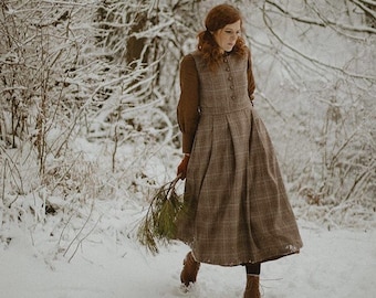 women's pinafore dresses for winter