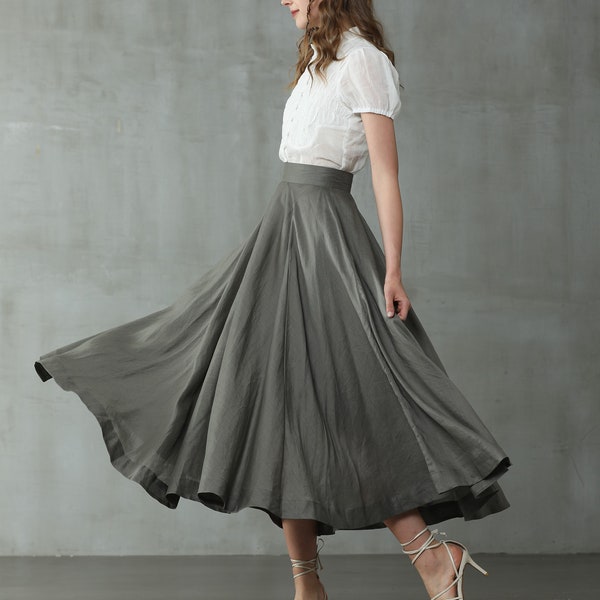 Linen Maxi Dress - Etsy