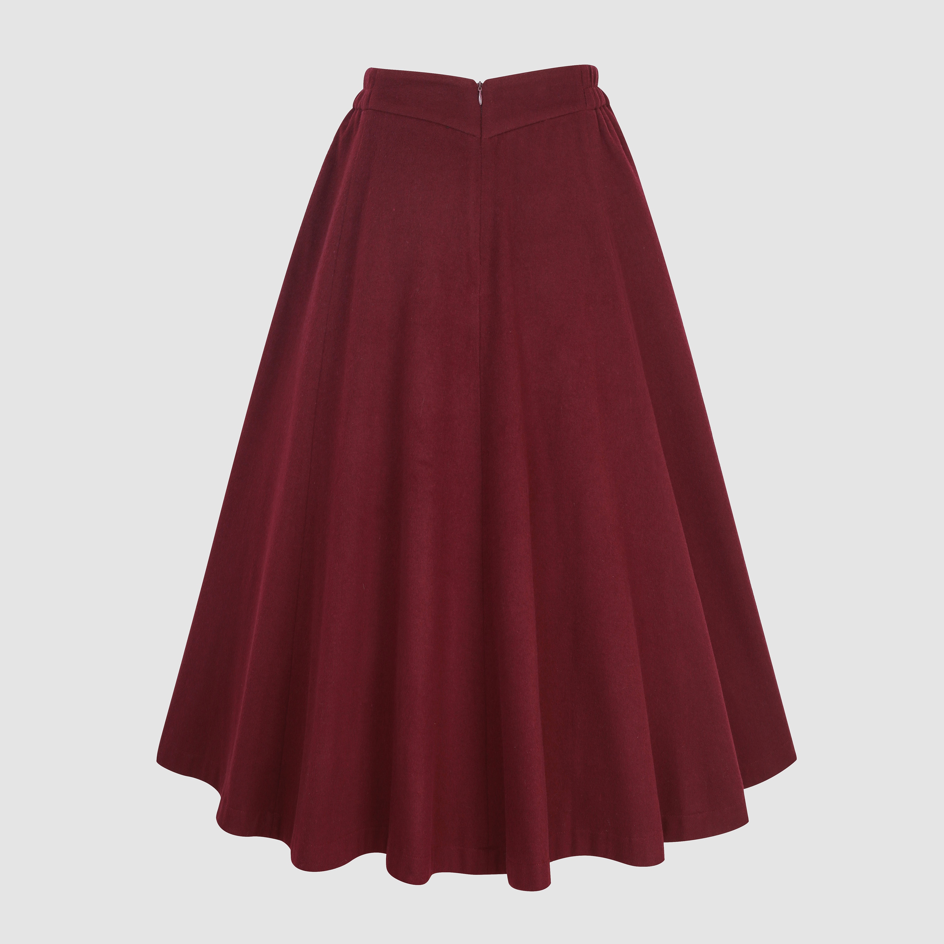 【I AM MARI】24FW★ Redia Wool Herringbone H Midi Skirt I AM MARI】24FW☆ Redia Wool Herringbone H Midi Skirt
