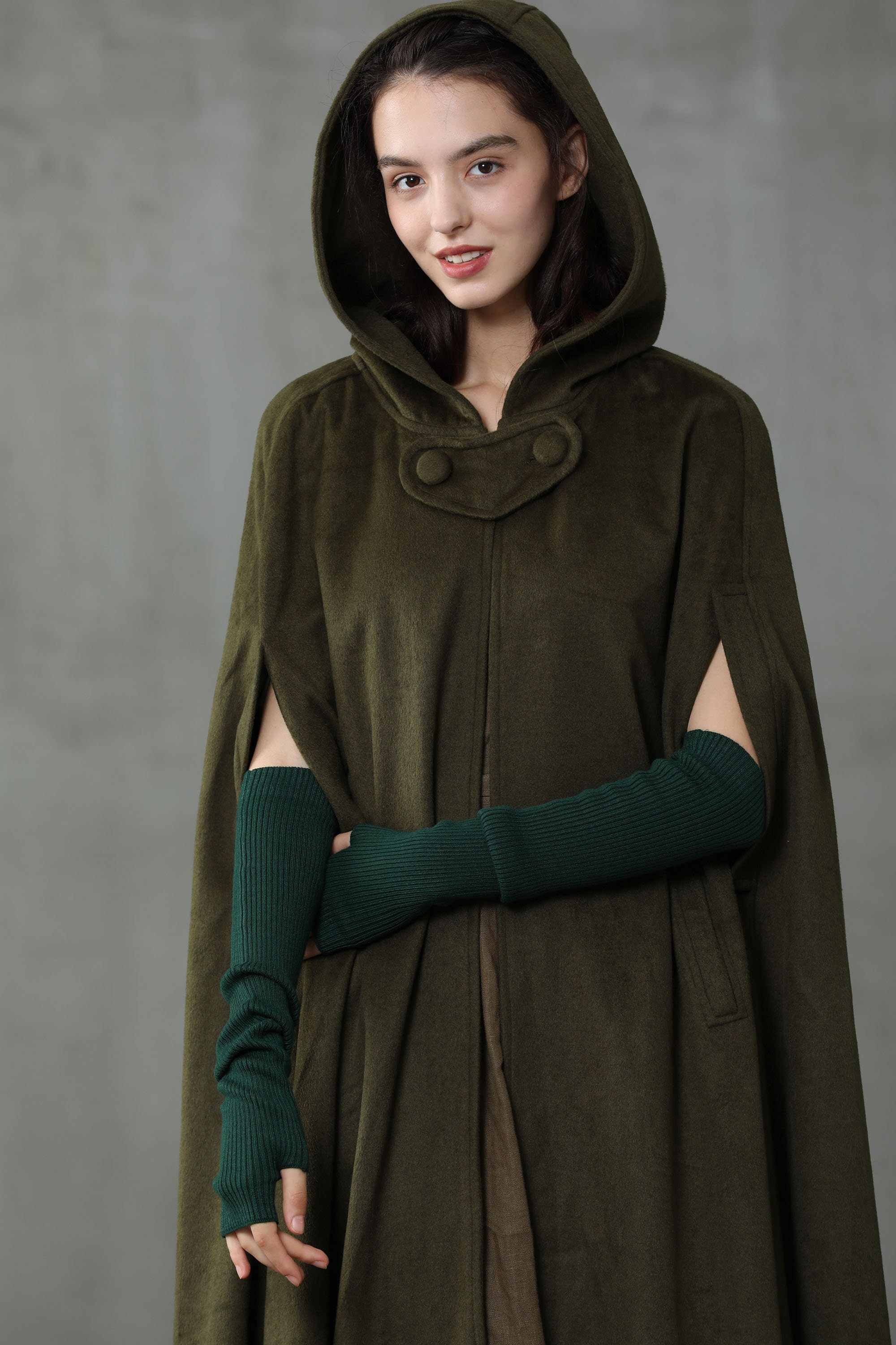 Hooded cape clearance coats