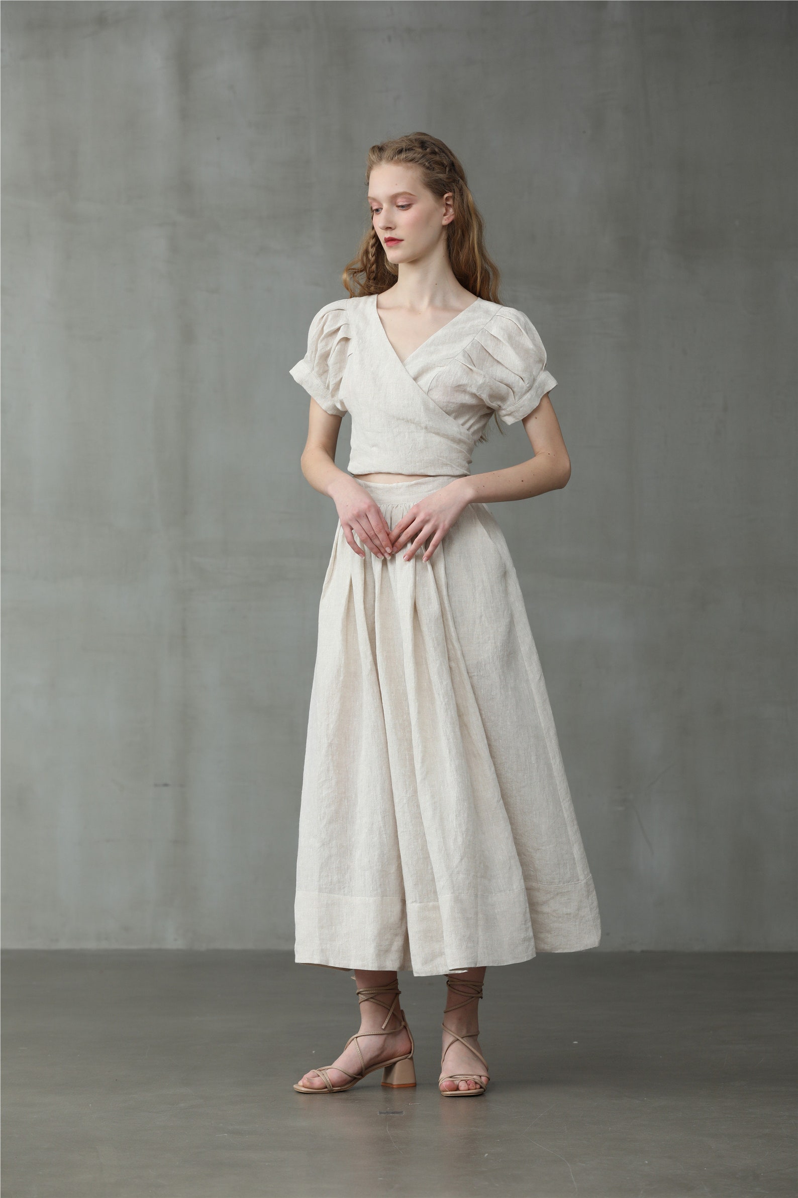 SHIRTING LINEN III SKIRT main image 0