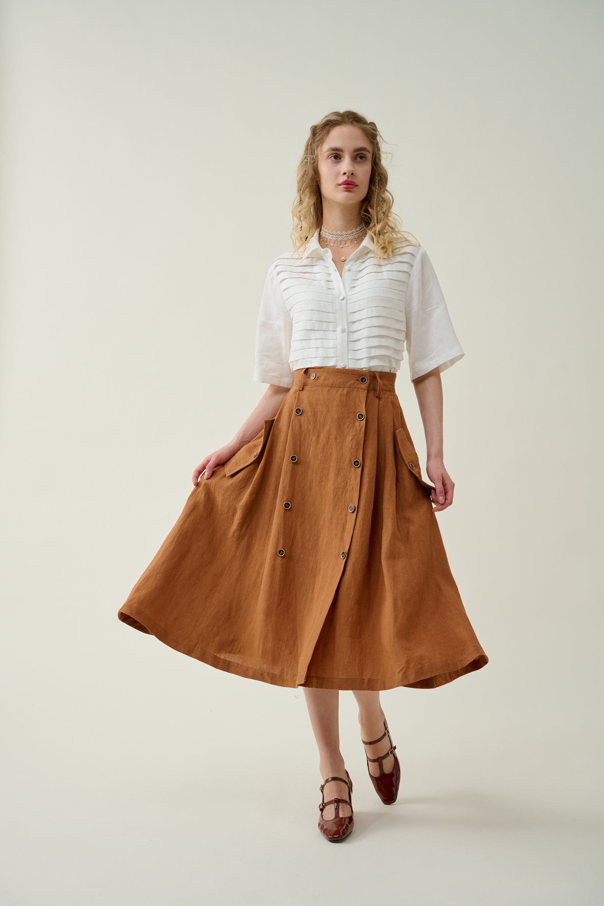 Vintage Chanel 1999 Linen Skirt - Raleigh Vintage