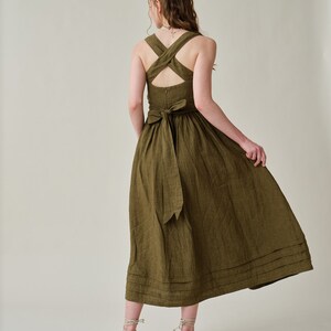 Chic Cross Back Tiered A-Line Dress