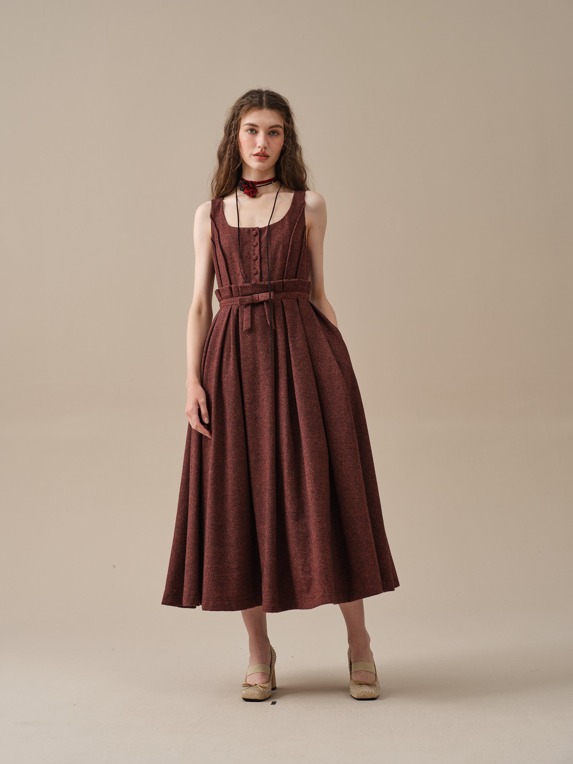 Linen Wool Dress - Etsy