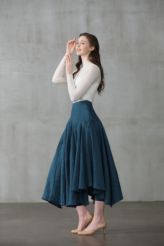 flared skirt midi
