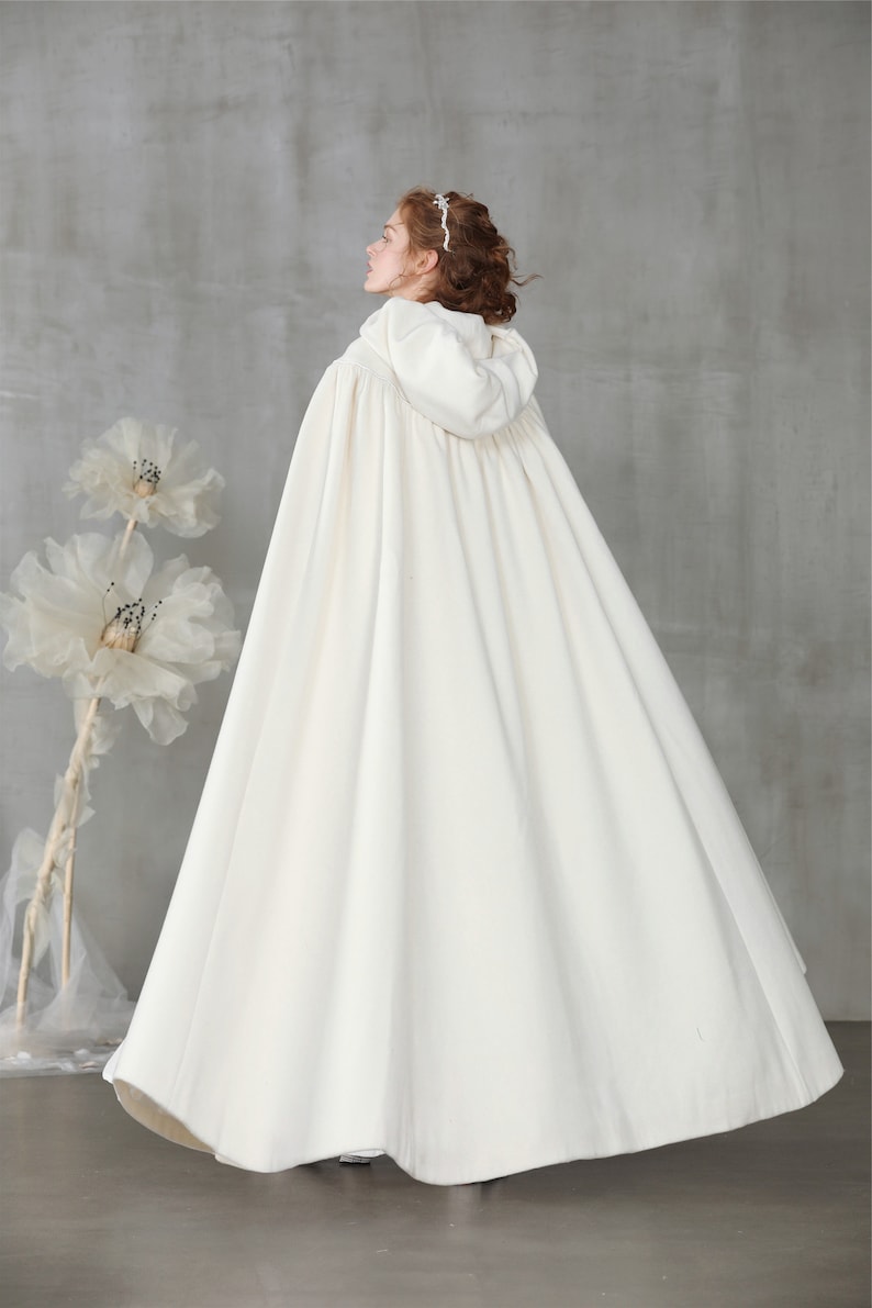 wedding cloak with hood