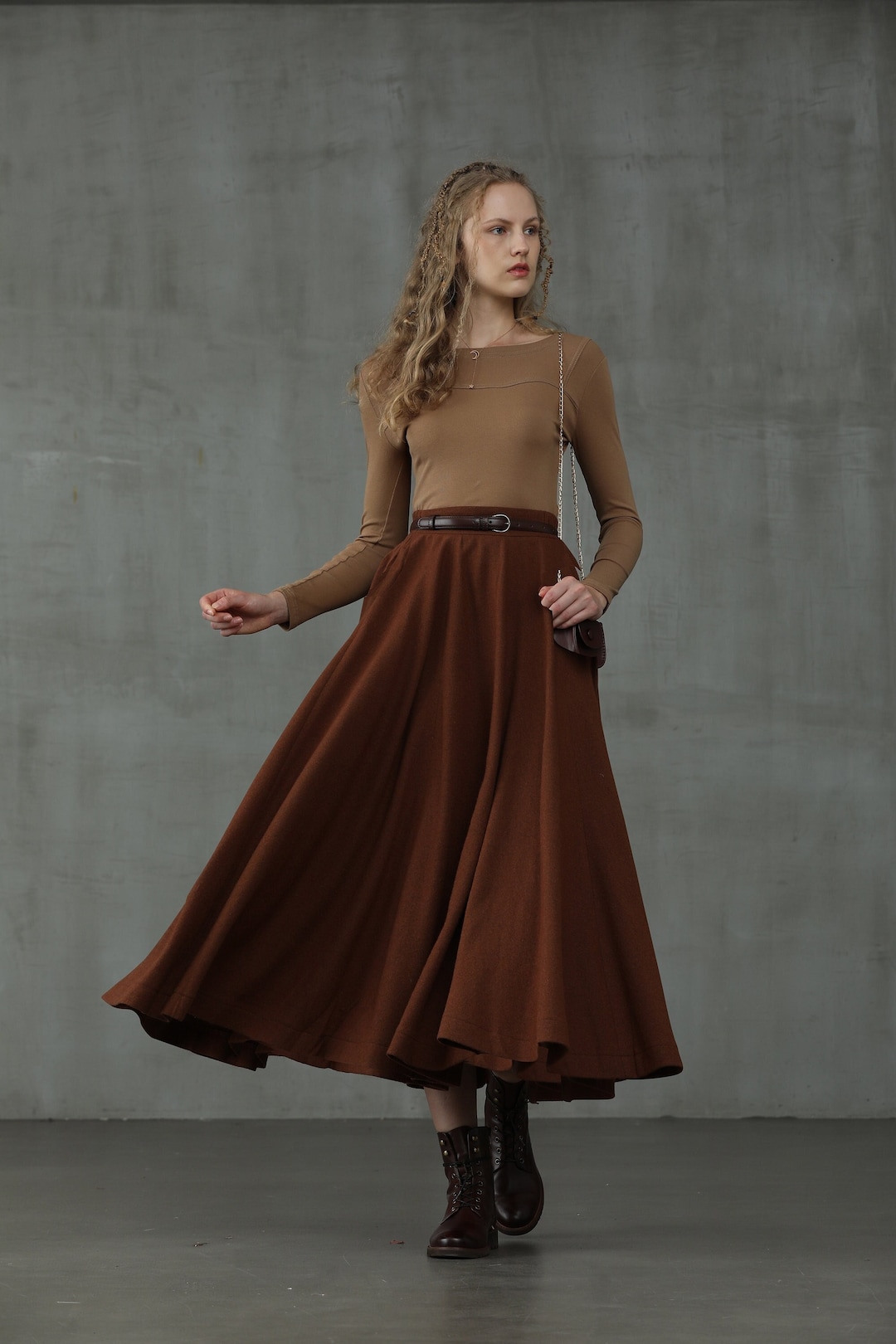 Tan clearance skirt vintage