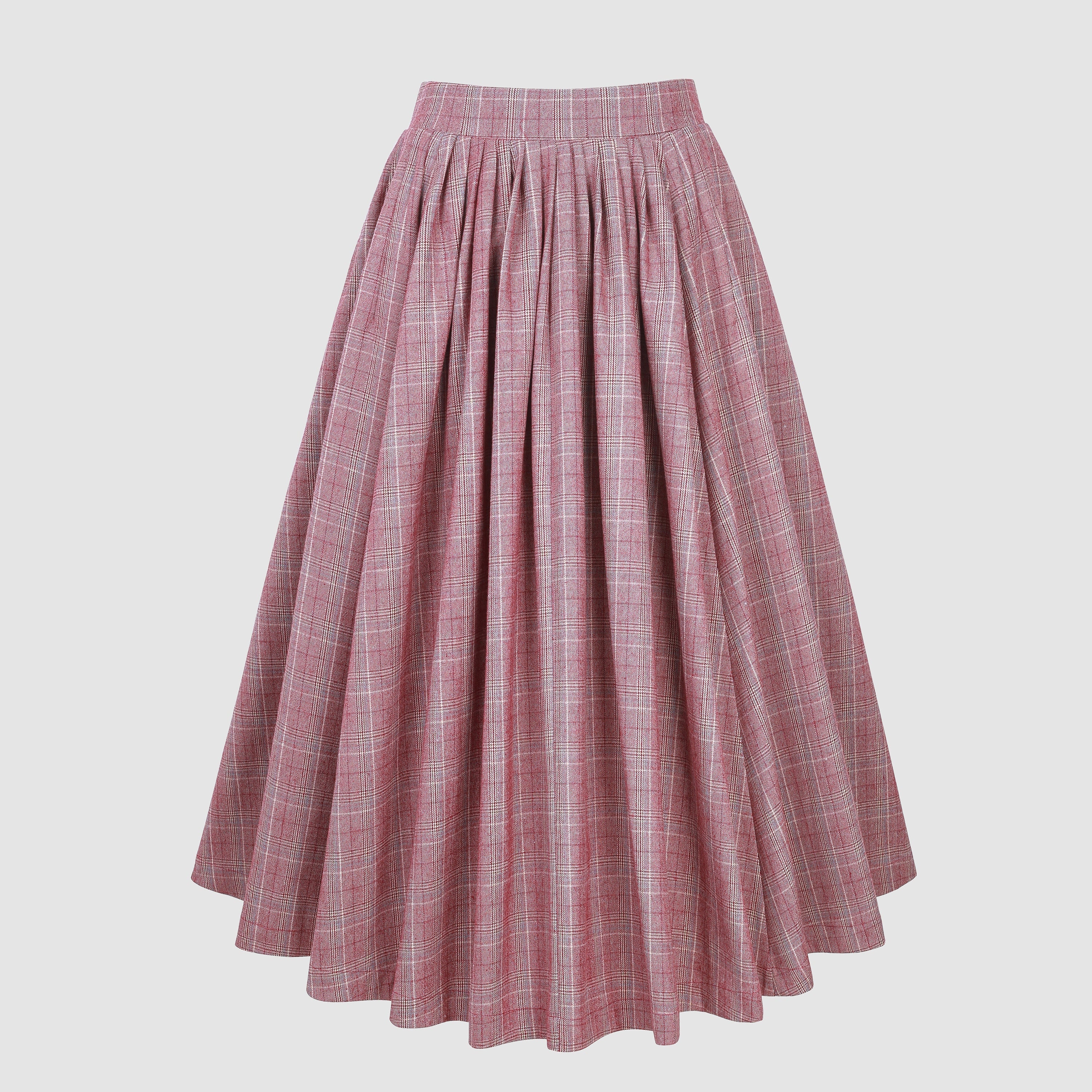 shop for discounts Tartan Wool Future 4 Skirt in LightCoral, Midi Wool  Skirt, Vintage Wool Skirt, Wool circle skirt, Pleated skirt, Flared skirt