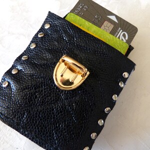 bracelet cuir portefeuille manchette, femme ,