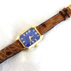 montre femme cuir crocodile
