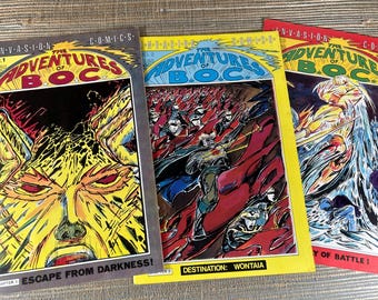 Vintage The Adventures of B.O.C. #1-3 - 1986 Invasion Comics Lot Complete Set - B&W